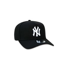 Boné New Era 9forty A-frame Snapback Aba Curva Mlb New York Yankees Preto/Branco
