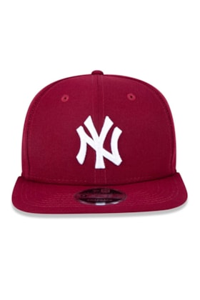 Boné New Era 9forty New York Yankees Mlb Snapback Bordo/Branco Boné New Era 9forty New York Yankees Mlb Snapback Bordo/Branco