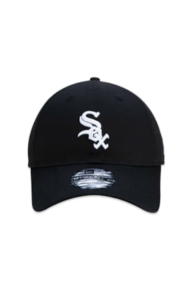 Boné New Era 9TWENTY MLB Chicago White Sox Aba Curva Preto/Branco