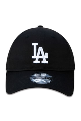 Boné New Era 9twenty Mlb Los Angeles Dodgers Aba Curva Preto/Branco Boné New Era 9twenty Mlb Los Angeles Dodgers Aba Curva Preto/Branco