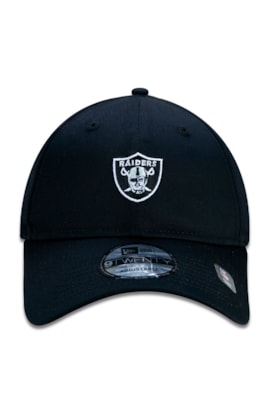 Boné New Era 9twenty Strapback Aba Curva Las Vegas Raiders Sport Preto/Branco