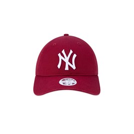 Boné New Era 9TWENTY Strapback Aba Curva New York Yankees Vermelho Escuro