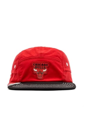 Boné OUS 5 Panel NBA Bulls Vermelho/Preto