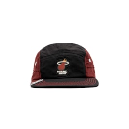 Boné OUS 5 Panel NBA Heat Preto/Vermelho