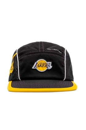 Boné OUS 5 Panel NBA Lakers Preto/Amarelo