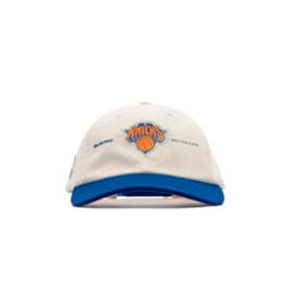 Boné OUS 6 Panel NBA Knicks Branco/Azul