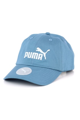 Bone PUMA Aba Curva Essential No.1 Strapback Azul Claro Bone PUMA Aba Curva Essential No.1 Strapback Azul Claro