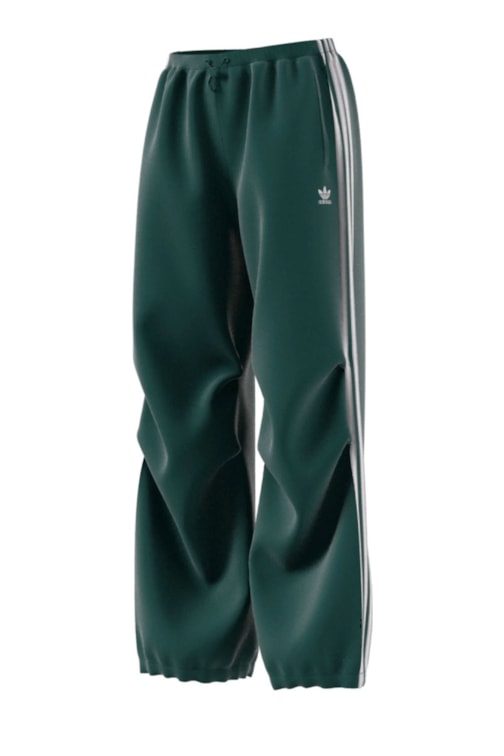 Calça Adidas Adibreak Stripes Tactel Verde/Branco