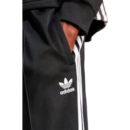 Calça Adidas Adicolor Baggy Fit Firebird Preto/Branco