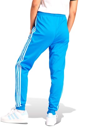 Calça Adidas Adicolor Classics Cuffed Track Pants Azul/Branco
