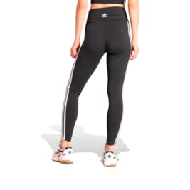 Calça Adidas Legging 3-stripes Preto/Branco