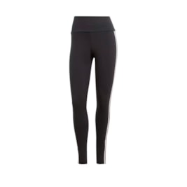 Calça Adidas Legging 3-stripes Preto/Branco