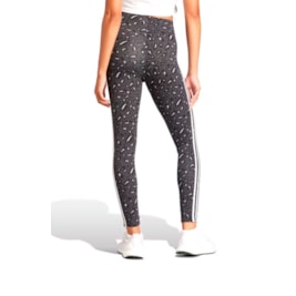 Calça Adidas Legging Essentials 3-stripes Animal Print Cinza/Branco