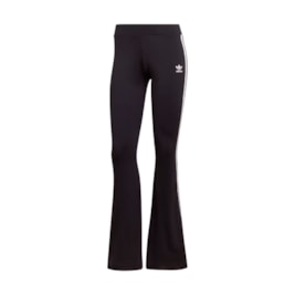 Calça Adidas Legging Flared Preto/Branco