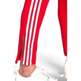 Calça Adidas Primeblue Sst Vermelho/Branco