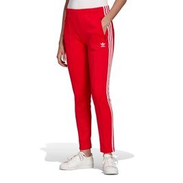 Calça Adidas Primeblue Sst Vermelho/Branco
