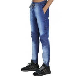 Calça NewSkull Jogger Jeans Escuro Azul