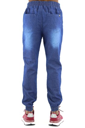 Calça NewSkull Jogger Jeans EXTRA  Azul Escura