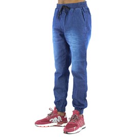 Calça NewSkull Jogger Jeans EXTRA  Azul Escura