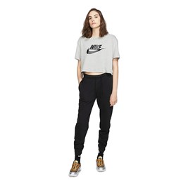 Calça Nike Moletom Sportswear Essential Feminina Preta/Branca