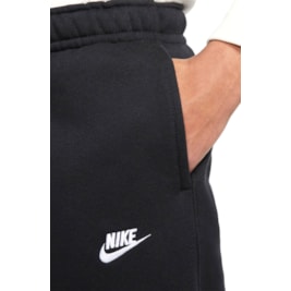 Calça Nike Sportswear Club Fleece Masculina Preto/Branco