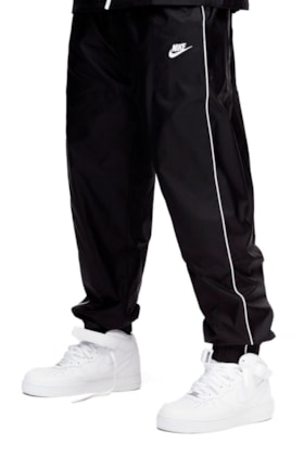 Calça NIKE Sportswear Quebra Vento Preto/Branco Calça NIKE Sportswear Quebra Vento Preto/Branco