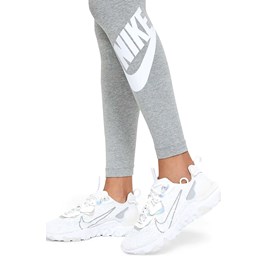 Calça Nike w Nsw Essntl Lggng Futura Hr Cinza/Branco