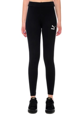 Calça Puma Legging Iconic T7 MR Feminina Preta/Branca Calça Puma Legging Iconic T7 MR Feminina Preta/Branca