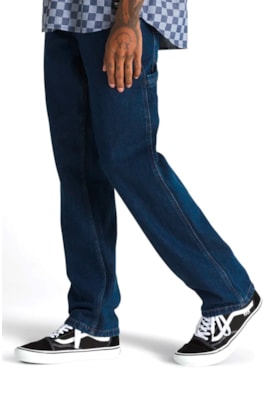 Calça Vans Denin Drill Chore Relaxed Carpenter Denim Pant Upland Azul