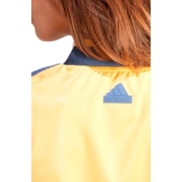 Camisa Adidas Cropped Tiro Summer Amarelo/Azul