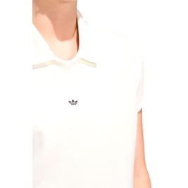 Camisa Adidas Polo Cropped Originals Off-White