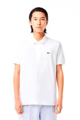 Camisa Polo Lacoste Masculina L.12.12 Original Branco