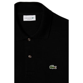 Camisa Polo Lacoste Masculina L.12.12 Original Preto