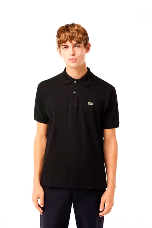 Camisa Polo Lacoste Masculina L.12.12 Original Preto