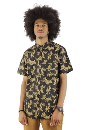 Camisa STARTER Bamboo Manga Curta Preto/Amarelo Camisa STARTER Bamboo Manga Curta Preto/Amarelo