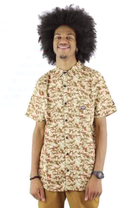 Camisa STARTER Desert Camo Manga Curta Camuflada/Bege Camisa STARTER Desert Camo Manga Curta Camuflada/Bege