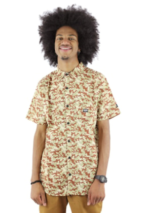 Camisa STARTER Desert Camo Manga Curta Camuflada/Bege