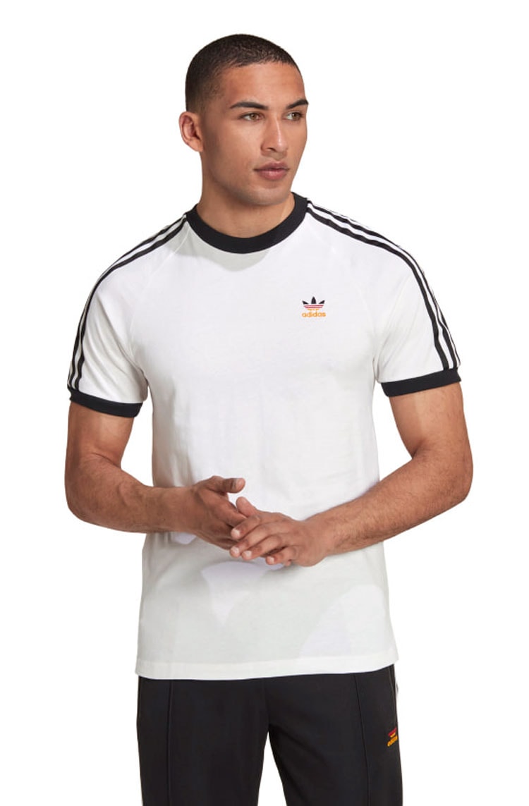 Vestido tee store adidas stripe branco