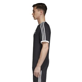 Camiseta Adidas 3-Stripes Preta/Branca