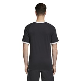 Camiseta Adidas 3-Stripes Preta/Branca