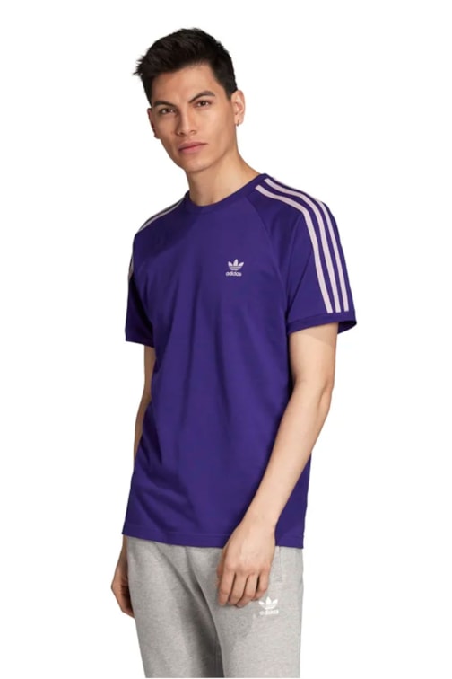 Camiseta ADIDAS 3-Stripes Roxa