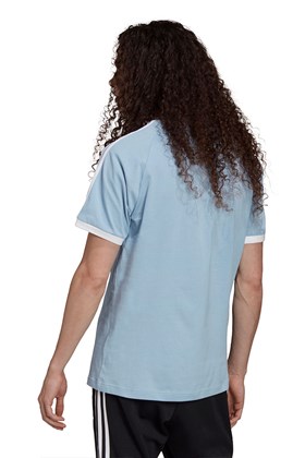 Camiseta Adidas Adicolor Classics 3-Stripes Azul/Branca