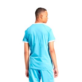 Camiseta Adidas Adicolor Classics 3-stripes Azul Claro/Branco