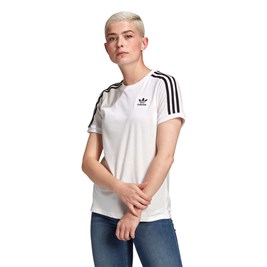 Camiseta Adidas  Adicolor Classics 3-stripes Branco/Preto