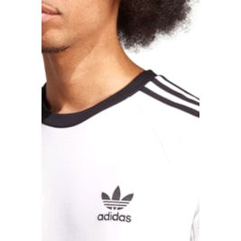 Camiseta Adidas Adicolor Classics 3 stripes Branco/Preto