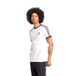 Camiseta Adidas Adicolor Classics 3 stripes Branco/Preto