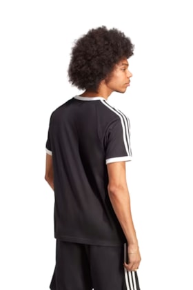 Camiseta Adidas Adicolor Classics 3 stripes Preto/Branco