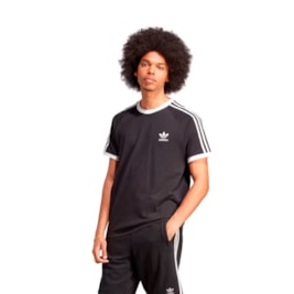 Camiseta Adidas Adicolor Classics 3 stripes Preto/Branco