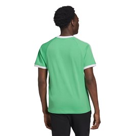 Camiseta Adidas Adicolor Classics 3-Stripes Verde/Branca