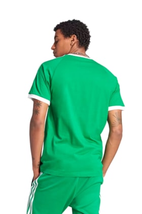 Camiseta Adidas Adicolor Classics 3 stripes Verde/Branco